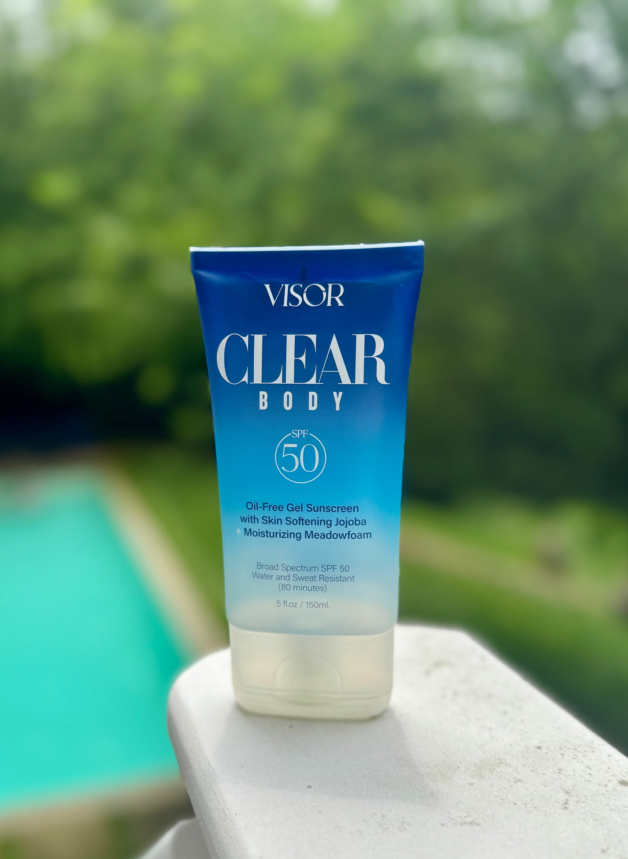 Visor Clear Body Gel SPF 50 | Oil-Free, Fast-Absorbing Sunscreen for All Skin Tones