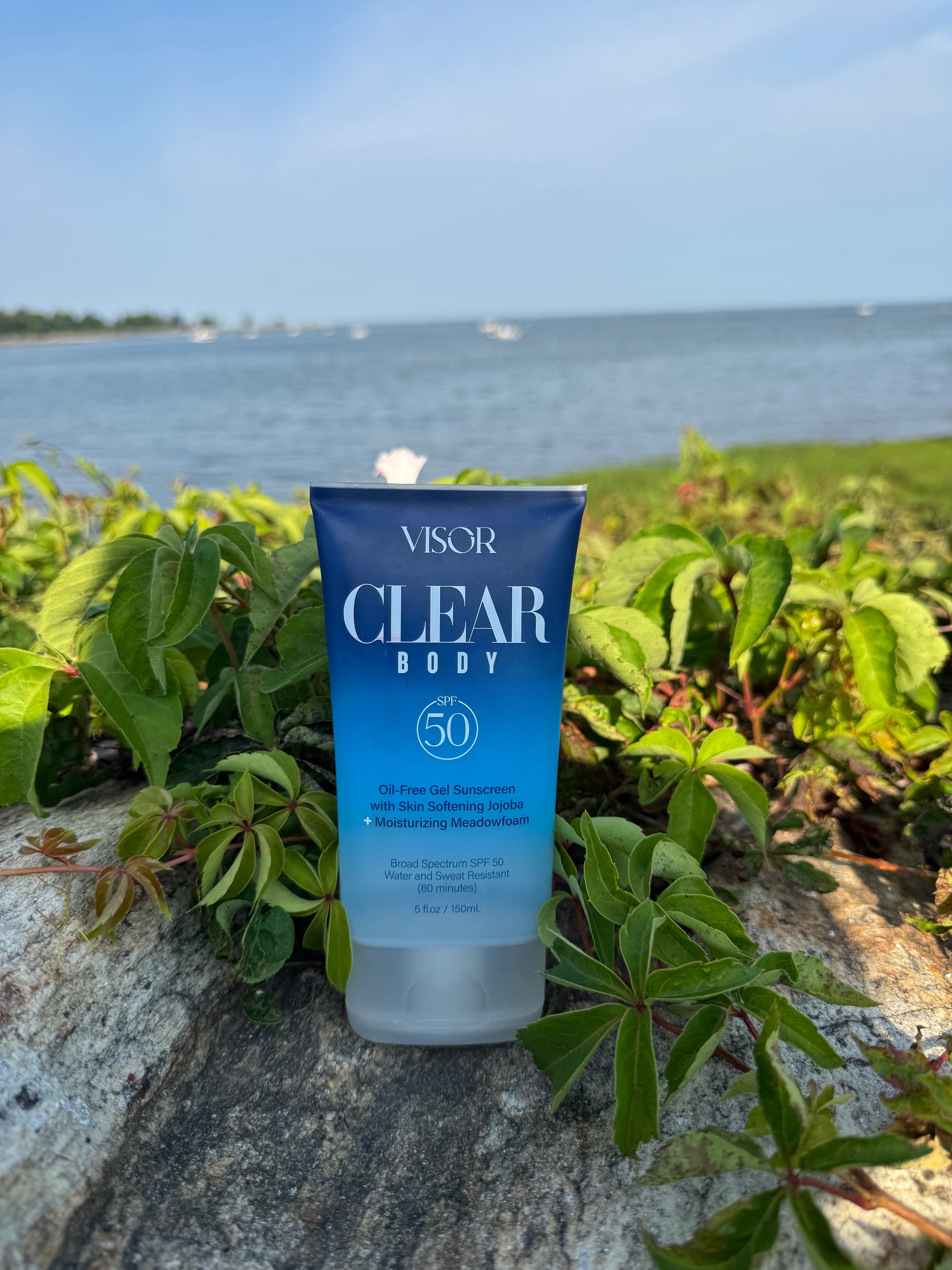 Visor Clear Body Gel SPF 50 | Oil-Free, Fast-Absorbing Sunscreen for All Skin Tones
