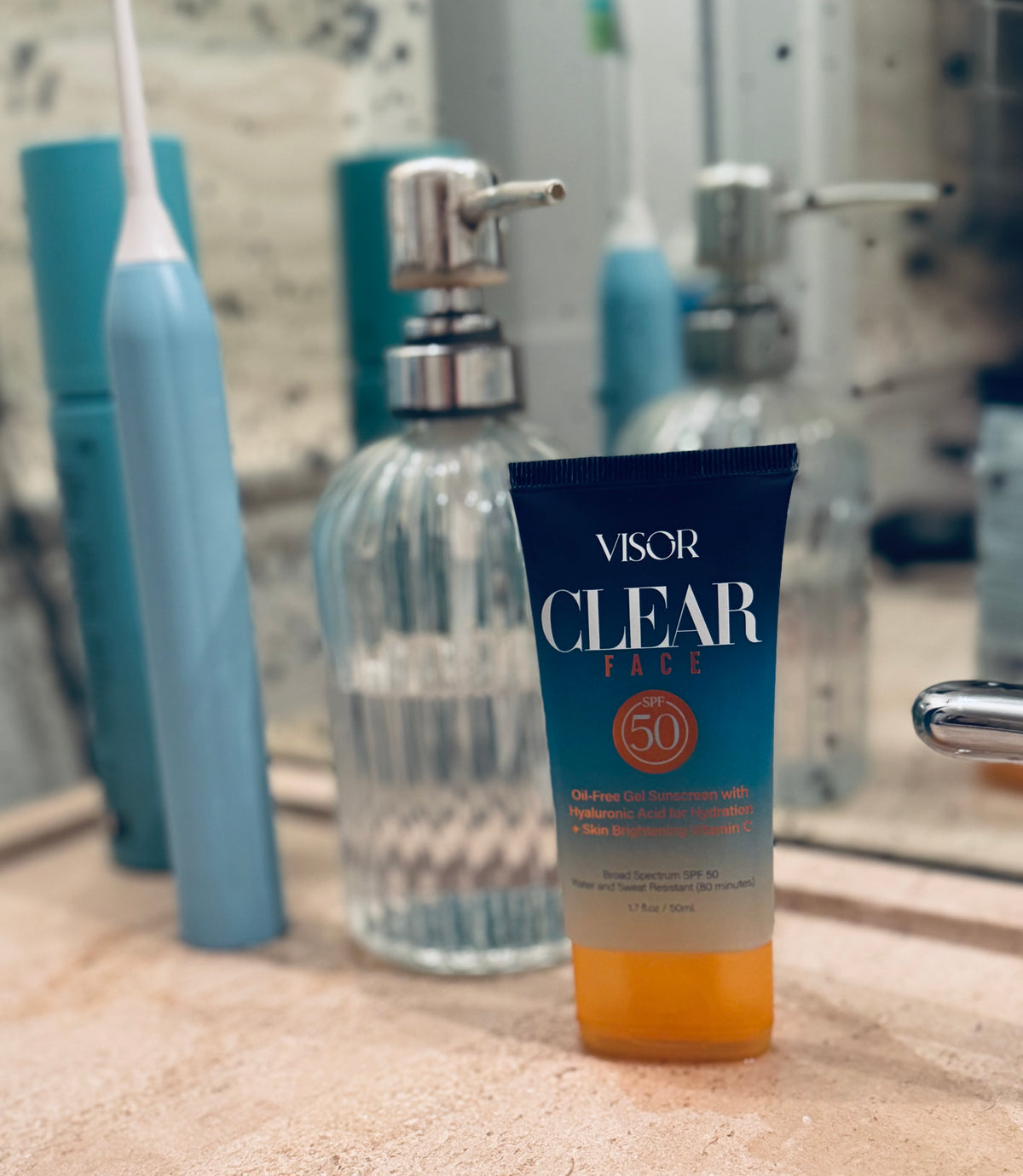 Visor Clear FACE SPF 50 Creamy Gel Sunscreen