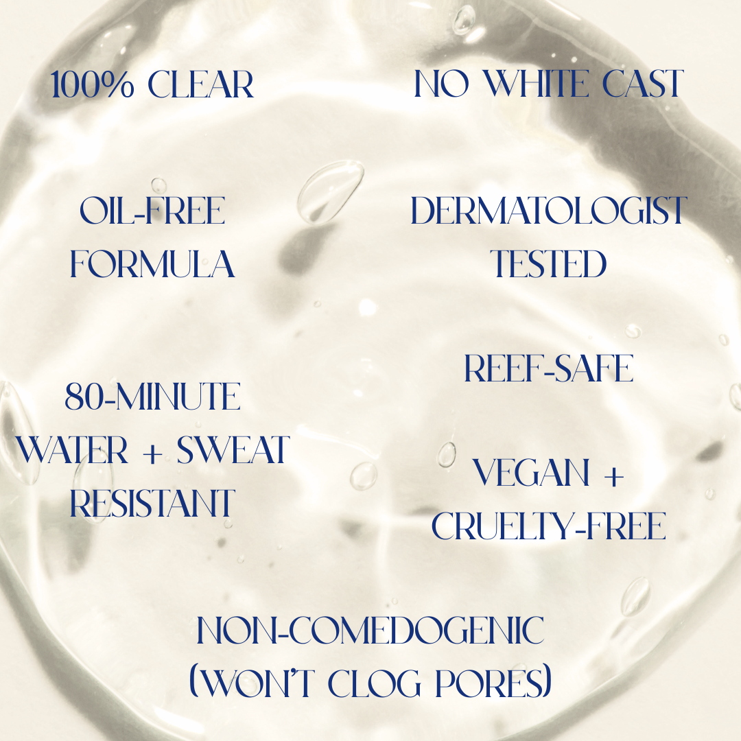 Visor Clear Face Gel | Oil-free SPF 50 Sunscreen with Vitamin C + Hyaluronic Acid