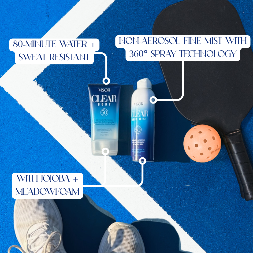 Visor Clear Body Gel SPF 50 | Oil-Free, Fast-Absorbing Sunscreen for All Skin Tones